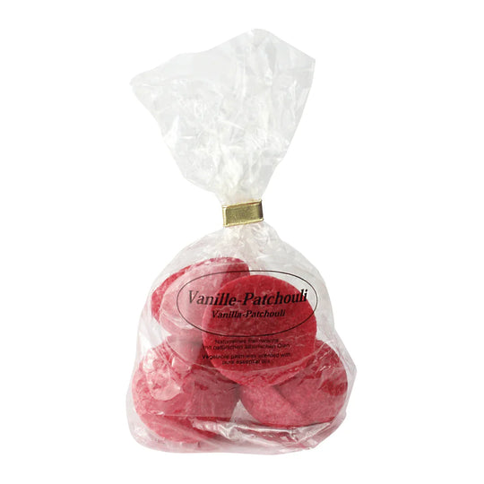 Duftwachs, Vanille-Patchouli, 100% pflanzliches Stearin, mit reinen ätherischen Ölen, KERZENFARM HAHN, 6 Stück