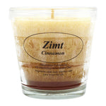 Duftkerze im Glas, Zimt, 100% pflanzliches Stearin, KERZENFARM HAHN, mit reinen ätherischen Ölen, Brenndauer ca. 24h