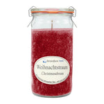 Duftkerze im XL-Weckglas®, Weihnachtstraum, 100% pflanzliches Stearin, KERZENFARM HAHN, mit reinen ätherischen Ölen, Brenndauer ca. 40h