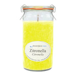Duftkerze im XL-Weckglas®, Zitronella, 100% pflanzliches Stearin, KERZENFARM HAHN, mit reinen ätherischen Ölen, Brenndauer ca. 40h