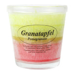 Duftkerze im Glas, Granatapfel, 100% pflanzliches Stearin, KERZENFARM HAHN, mit reinen ätherischen Ölen, Brenndauer ca. 24h