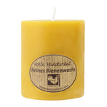 Stumpenkerze, 100% reines Bienenwachs, KERZENFARM HAHN, 75/64 mm, Brenndauer ca. 30h