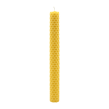 Waben-Bienenwachsstabkerze, 100% reines Bienenwachs, KERZENFARM HAHN, 200/20 mm, Brenndauer ca. 4h, 10 Stück - luterna.de