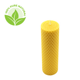 Waben-Bienenwachskerze, 100% reines Bienenwachs, KERZENFARM HAHN, 150/40 mm, Brenndauer ca. 14h