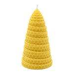 Waben-Spiralkerze, 100% reines Bienenwachs, KERZENFARM HAHN, 100/58 mm, Brenndauer ca. 5h