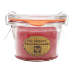 Bienenwachskerze im Weckglas, 100% reines Bienenwachs, Dunkelrot, KERZENFARM HAHN, 50/70 mm, 80 ml, Brenndauer ca. 6,5h