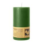Stumpenkerze aus Paraffin, Dunkelgrün, 50/90 mm, KERZENFARM HAHN, Brenndauer ca. 29h