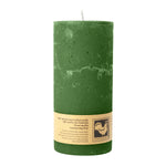 Stumpenkerze aus Paraffin, Dunkelgrün, Country, 65/135 mm, KERZENFARM HAHN, Brenndauer ca. 54h