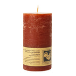 Stumpenkerze aus Paraffin, Rost, Country, 50/90 mm, KERZENFARM HAHN, Brenndauer ca. 29h