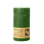 Stumpenkerze aus Paraffin, Dunkelgrün, Country, 50/90 mm, KERZENFARM HAHN, Brenndauer ca. 29h