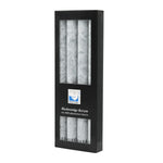 Stearin-Stabkerzen, 22/250 mm, Grau, KERZENFARM HAHN, Brenndauer ca. 10h, 4 Stück pro Verpackung