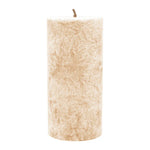 Stumpenkerze aus Stearin, Creme, 64/135 mm, 100% pflanzlicher Wachs, KERZENFARM HAHN, Brenndauer ca. 41h