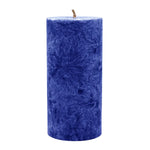 Stumpenkerze aus Stearin, Dunkelblau, 64/135 mm, 100% pflanzlicher Wachs, KERZENFARM HAHN, Brenndauer ca. 41h