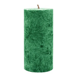 Stumpenkerze aus Stearin, Dunkelgrün, 64/135 mm, 100% pflanzlicher Wachs, KERZENFARM HAHN, Brenndauer ca. 41h