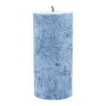 Stumpenkerze aus Stearin, Taubenblau, 64/135 mm, 100% pflanzlicher Wachs, KERZENFARM HAHN, Brenndauer ca. 41h