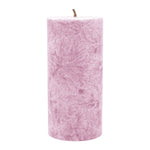 Stumpenkerze aus Stearin, Pastellaltrosa, 64/135 mm, 100% pflanzlicher Wachs, KERZENFARM HAHN, Brenndauer ca. 41h