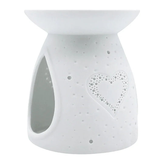 Duftlampe/ Duftstövchen aus Porzellan, Herz, KERZENFARM HAHN, H105 x Ø90 mm