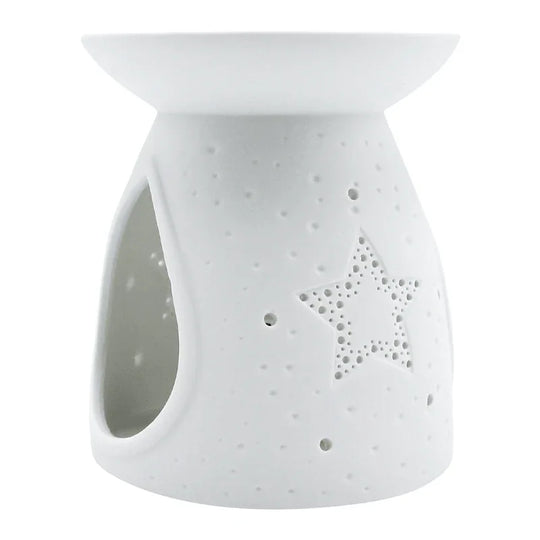 Duftlampe/ Duftstövchen aus Porzellan, Stern, KERZENFARM HAHN, H105 x Ø90 mm