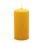 100% ÖKO-Stumpenkerze aus regionaler Bio-Masse, mit Bienenwachsüberzug, Gelb, BIOKEMA, 120/60 mm, Brenndauer ca. 70h