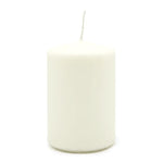 100% ÖKO-Stumpenkerze aus regionaler Bio-Masse, mit Bienenwachsüberzug, Weiß, BIOKEMA, 90/60 mm, Brenndauer ca. 50h