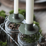 Kerzenhalter aus Metall für dünne Kerzen, mit Spieß, Flaschenstecker, H120/Ø50 mm, Ib Laursen - luterna.de