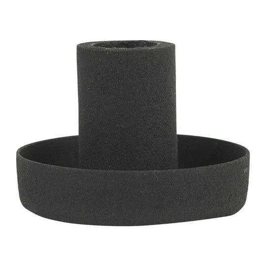 Kerzenhalter für Stabkerzen mit Ø13 mm, Schwarz, H40/Ø50 mm, Ib Laursen