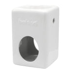 Duftlampe Square aus Keramik, weiß, BOLSIUS, 85/125 mm, für Teelichter