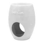 Duftlampe Ellipse aus Keramik, weiß, BOLSIUS, 94/123 mm, für Teelichter