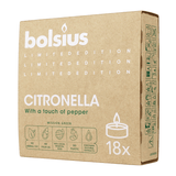 Duft-Teelichter, Citronella, BOLSIUS, Limited Edition, Brenndauer ca. 4h, 18 Stück pro Verpackung - luterna.de