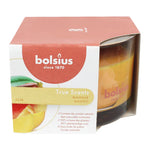 TRUE SCENTS, Duftkerze im Glas, medium, Mango, BOLSIUS, 63/90 mm, Brenndauer ca. 24h
