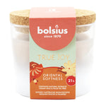 TRUE JOY, Duftkerze im Glas, Oriental Softness, mit veganem Wachs, BOLSIUS, 66/83 mm, Brenndauer ca. 21h