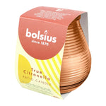 TRUE CITRONELLA Patio-Licht, Orange, Duftkerze im Glas, BOLSIUS, 94/91 mm, Brenndauer ca. 40h