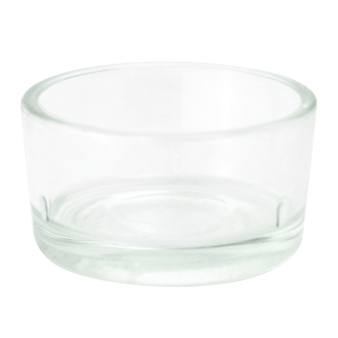 Glas für Teelichter ohne Aluminiumhülle, klar, KERZENFARM HAHN, H25 x Ø45 mm - luterna.de