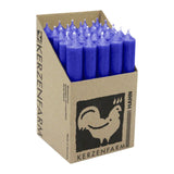 Stabkerzen Blau, 180/22 mm, KERZENFARM HAHN, Brenndauer 8h, 25 St.