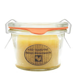 Bienenwachskerze im Weckglas, 100% reines Bienenwachs, KERZENFARM HAHN, 50/70 mm, 80 ml, Brenndauer ca. 6,5h
