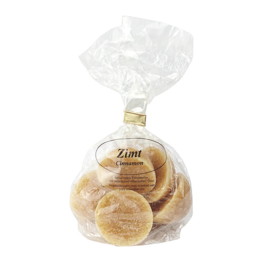 Duftwachs, Zimt, 100% pflanzliches Stearin, mit reinen ätherischen Ölen, KERZENFARM HAHN, 6 Stück